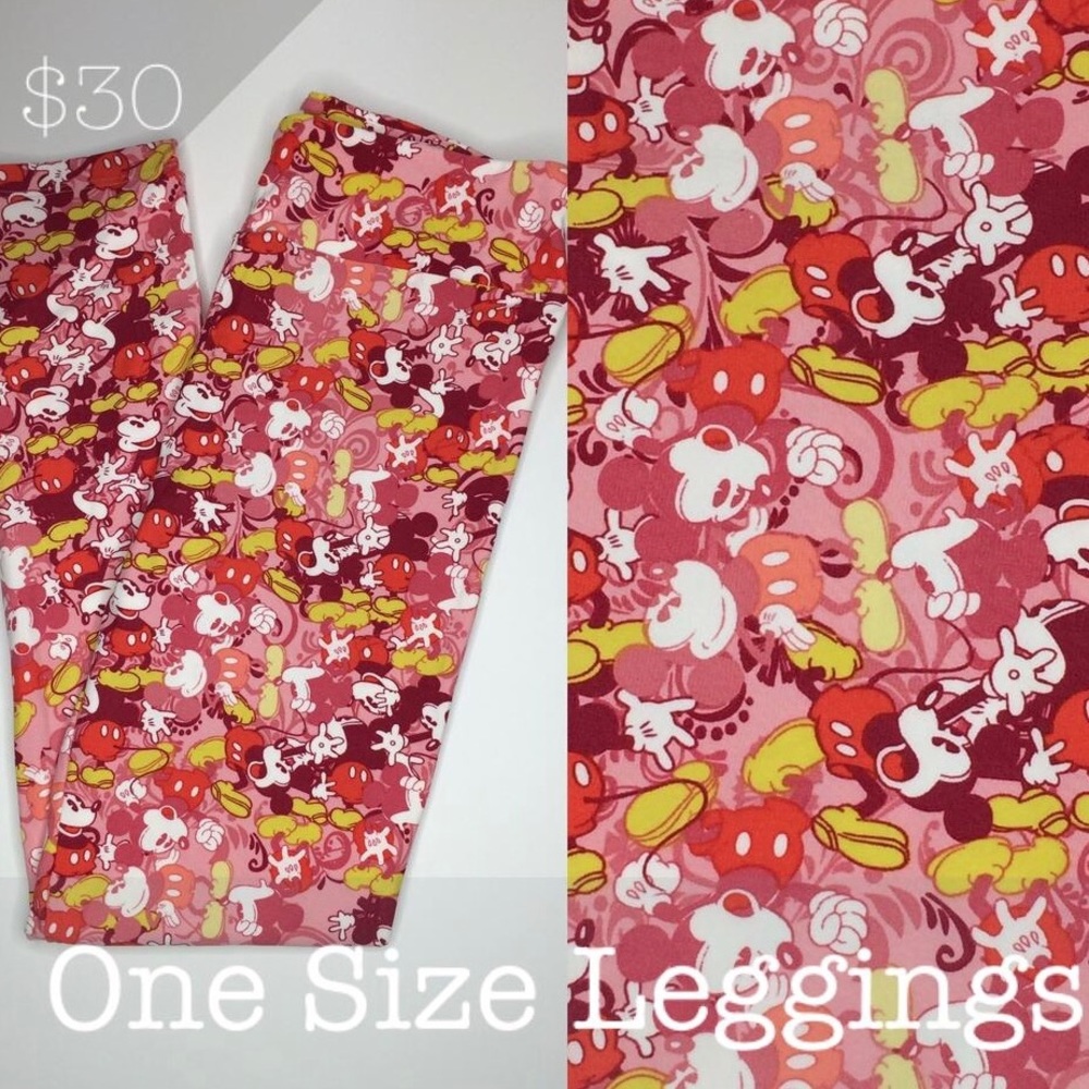 NWT Disney Mickey Leggings LuLaRoe OS 1.0